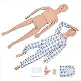 Medical Mannequin for Training, CPR Human Manikins Patient Care Nursing Medical Manikin Nurse Skills Wound Demonstration with 3 Muscle Module for Nursing Training Teaching and Practice (Full)