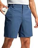 G Gradual Men's Golf Dress Shorts 7"/ 9" Stretch Casual Work Flat Front Shorts for Men with 3 Pockets Quick Dry(Slate Blue,L7 W36)