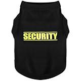 Discover Cozy Cotton Canine Wear: Soft, Lightweight, and Breathable Dog Shirt Vest with Eye-Catching Graphics(Security), Keeping Your Furry Friend Warm and Comfy! Black M