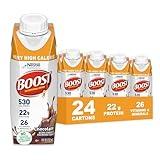 BOOST Very High Calorie Nutritional Drink – Helps Weight Gain & Maintenance - 530 Calories - 26 Vitamins & Minerals - 22 g Protein - Calorie-Dense Nutritional Drink - Chocolate - 8 fl oz (Pack of 24)