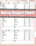 Nurse Report Sheet Notebook For Multiple Patient: Advanced Assessment Report Of The Icu Patient, Great Nursing Student Appreciation Journal Gift(Size 8.5" x 11" inch, 110 Pages).