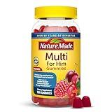 Nature Made Multi for Him, Multivitamin for Men for Energy Metabolism Support, Mens Multivitamins, 150 Gummy Vitamins and Minerals, 75 Day Supply