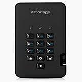 iStorage diskAshur2 HDD 3TB Black - Secure portable hard drive - Password protected - Dust & water resistant - Hardware Encryption