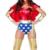 Forplay Women's Super Seductress Costume Set, Red, X-Small/Small