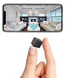 Wireless Hidden Camera, HD Mini spy Camera for Office& Home Security Small Hidden Camera with Night Vision Compatible with iOS & Android (Small)