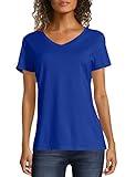 Hanes womens Nano Premium Cotton V-neck Tee fashion t shirts, Deep Royal, XX-Large US