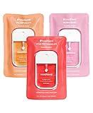 Touchland Power Mist Hydrating Hand Sanitizer Spray, JUICY Trio Set (Watermelon, Peach, Berry), 1 FL. OZ. Travel Size (Set of 3)