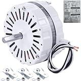 NUOVEPE F0510B2497 White Attic Fan Replacement Motor Kit – Includes F0510B2944 Power Attic Vent Fan Unit, Bridges, and Nylon Locking Nuts – Compatible with Lomanco 18000/2000 Series