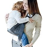 Toddler Sling Carrier 25-60 lbs - Easier to Use, Padding Behind Buckle, Safe & Secure Construction, Nylon Molle Loops Webbing Hold Keys & Supplies - Black