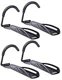 Dirza Bike Rack Garage Wall Mount Bike Hanger Bike Hooks Bike Storage Bicycle Vertical System for Garage Indoor Shed - Easily Hang/Detach - Holds up to 65 lb with Screws Black