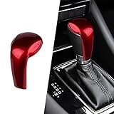 ANFOKAS Compatible with Mazda CX-5 CX-9 CX-3 6 3 Accessories Car Gear Shift Knob Cover Trim Cap Gear Panel Gears Sporty Interior Decoration Sticker -Red