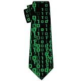 Cubirmin Novelty Ties for Men Computer Code Tie Funny Neckties Technology Neck Ties for Wedding, Business, Party, Dances
