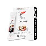 CELSIUS On The Go Strawberry Coconut, Sugar Free Energy Drink Mix (14 Sticks per Pack)