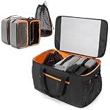 Camping Gear Organizer, 3 Pcs Camping Packing Cubes and 1 Pcs Mesh Pocket with Carrying Bag for Kitchen Supplies, 5-in-one Tactical Travel Storage with Transparent Window for Car Trunk Patented Design
