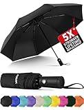 Seniny Windproof Travel Umbrella, Automatic Umbrellas for Rain, Portable & Compact Umbrellas for Backpack, Strong UV for Protection, Folding Small Sun Umbrella for Car, Walking