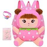 Suerico Cute Toddler Backpack Plush Doll Toy Snack Travel Bag Preschool Shoulder Bag Gift for Kid