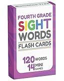 Sight Words Flash Cards 4th Grade - 120 High Frequency Words from Dolch's and Fry's Sight Word List for Ages 9-10 Years
