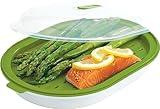 GoodCook Everyday Microwave Steamer – Vegetable & Fish Cooker, Microwave Cookware Preserves Vitamins & Nutrients, Quick Dinner & Meals, Adjustable Steam Release Vent