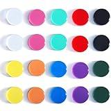 DUJEQM Fridge Magnets, 20PCS 10 Colors Strong Small Heavy Duty Magnets - Mini Round Refrigerator Magnets for Whiteboard Kitchen Office - Cute Decorative Magnet for Locker Classroom Home Organization