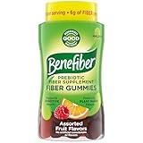 Benefiber Prebiotic Fiber Supplement Gummies for Digestive Health, Assorted Fruit Flavor - 81 Count