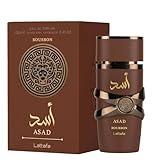 Lattafa Asad Bourbon for Unisex Eau de Parfum Spray, 3.4 Ounce / 100 ml