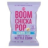 Angie's BOOMCHICKAPOP Sweet and Salty Kettle Corn Popcorn, Gluten Free, Party Size 10 oz.