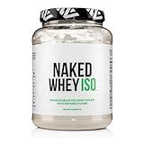 NAKED Whey Isolate Protein - Only 2 Ingredients, 30g Grass-Fed Protein, Unflavored, Undenatured, No GMO, No Soy, Gluten-Free, No Preservatives - 28 Servings