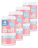 Dreft All Purpose Baby Cleaning Wipes, Formulated with Care, Great for Car Seat, Highchair, Baby Toys and More, 70 Count (Pack of 4)