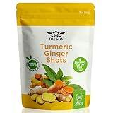 DAUSON Turmeric Ginger Supplements with Piperine, Vitamin C, Vitamin D3 & Zinc | Turmeric Ginger Shots for Joint, Heart, Brain, Gut & Skin Health | 100 Servings | Ayurvedic | Powder