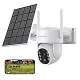 CASASOP 4G LTE Cellular Solar Wireless Security Camera Outdoor 2K 4MP - No WiFi Needed Wireless Outdoor Camera, Includes Memory Card, PIR Motion Sensor, Color Night Vision, 360° Live View