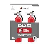 Kidde Multi Purpose Fire Extinguisher for Home, Office, Dorm, Residential, 1A10BC, 2 Pack