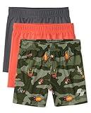 The Children's Place Baby Boys And Toddler Athletic Basketball Casual Shorts, Quench Blue/Fin Gray/Tidal 3-pack, 5T US