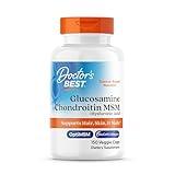 Doctor's Best Glucosamine Chondroitin MSM + Hyaluronic Acid with OptiMSM Featuring Biocell Collagen, Joint Support, Non-GMO, Gluten & Soy Free, 150 Caps