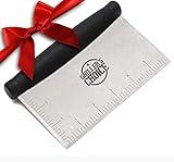 Commercial Stainless Steel Bench Scraper, Ergonomic Grips, Scraper Tool, Kitchen Scraper, Food Scraper, Pastry Scraper