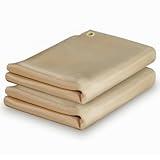 YESWELDER Heavy Duty Fiberglass Welding Blanket，2 Pack 4 x 6ft Fireproof Insulation Blanket，1/3”(8mm) Thickened Weld Cover with Grommets，Thermal Resistant Insulation Welding Curtain Mat Grill