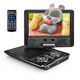 YOTON 9.5" Portable DVD Player for Kids and Car, 7.5" Swivel HD Screen, Upgraded Dual Speakers, 6-Hour Working Time, Support Sync Screen to TV, Support SD Card/USB/Multiple Disc Formats