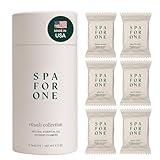 Spa For One Aromatherapy Shower Steamers Made in USA with Natural Essential Oils - Relaxation and Luxury Self Care Birthday Gifts for Women and Men - Variety 6 Pack