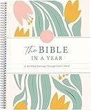 The Bible In A Year: A 52-Week Bible Study For Women Spiral, Spiral Bible In A Year, The Daily Walk Bundle, A Daily Bibles Study Workbook With Note Taking Space For Guided Reading Plan (A5)