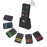 Esky Key Finder Locator with Sound, Stick-on TV Remote Control Finder, Item Locator Tags with 85dB Noise Sound 6 Receivers, Wallet Tracker Key Finders for Finding Keys, Remote Gift Idea