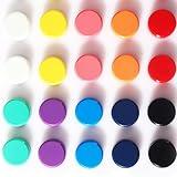 PYJLBX Fridge Magnet - 20 Pack 10 Colors Refrigerator Magnets, Mini Strong Magnets for Whiteboard, Locker & Map- Colorful Round Cute Small Magnets for Kitchen, Office, Classroom, School (Assorted)