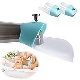 Faucet Extender, 2 Pack Baby Bath Helper, Bath Tub Faucet Extender for Kids Baby Children Hand Washing, Bathroom Kitchen Sink Spout Extender for Faucet, Fits Most Faucets (Blue)