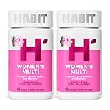 Habit Womens Multi Supplement 2 Pack (120 Capsules) - New Look, Supports General Health & Wellness, 23 Essential Vitamins and Minerals, Fruit extracts, Folate, Iron, B12, Biotin, Non-GMO