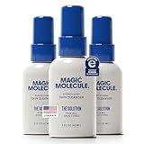 Magic Molecule Skin Cleanser for All Types, Hypochlorous Acid Spray Helps Heal Acne Prone, Eczema, Itchy Rashes and 50 Other Skin Ailments, 2 oz Spray (Pack of 3)