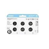 Amazon Basics 6-Pack CR2025 Lithium Coin Cell Battery, 3 Volt, Long Lasting Power, Mercury-Free