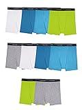 Fruit Of The Loom Boys And Toddler Briefs, Tag Free & Breathable Underwear, Assorted Color Multipacks Boxer, 10 Pack - Assorted Colors, Medium US