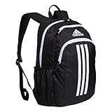 adidas Creator Laptop Backpack for Women and Men, Comfortable and Durable Small Athletic Bag, Black/White, One Size