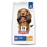 Hill's Science Diet Oral Care, Adult 1-6, Plaque & Tartar Buildup Support, Dry Dog Food, Chicken, Rice, & Barley, 4 lb Bag