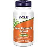 NOW Foods Supplements, Saw Palmetto Extract 320 mg with Pumpkin Seed Oil, Men's Health*, 90 Veg Softgels