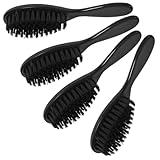 MERRYHAPY 4pcs Men Beard Brush Grooming Shaping Tool with Soft Bristles for Comfortable Cleaning Design for Barber Shop and Personal Care