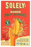 SOLELY Organic Mango Whole Fruit Gummies | Two Ingredients | No Added Sugars, Artificial Colors or Flavors | Vegan Fruit Snacks, 0.7 Ounce (Pack of 5)